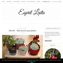Tuto DIY - Mini desserte pour plantes