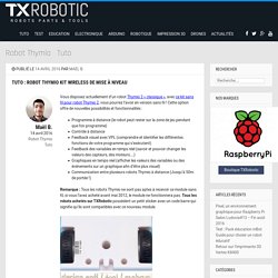 Tuto : Kit sans fil pour robot Thymio 2, explications