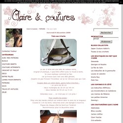 Tuto sac à tarte - Claire & Coutures