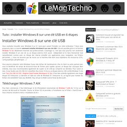 Tuto Windows To Go : installer Windows 8 sur une clé USB en 6 étapes