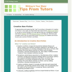 Tutor Tips: Creative Writing