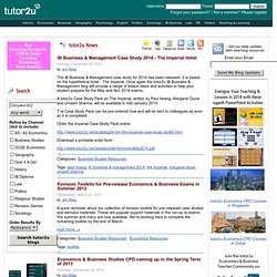 tutor2u News - Business Studies Resources