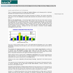 Tutor2u - Costs and Effects of Inflation