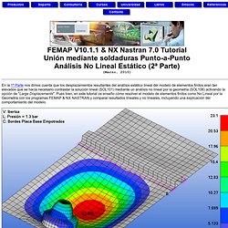 Tutorial FEMAP & NX NASTRAN: Análisis No Lineal de soldaduras Punto a Punto (CWELD)
