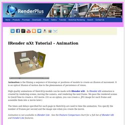 IRender nXt Tutorial - Animation