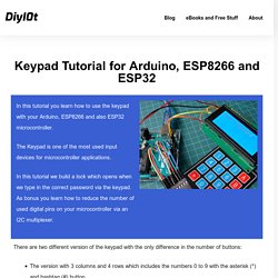 Keypad Tutorial for Arduino, ESP8266 and ESP32
