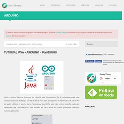 Tutorial Java + Arduino - JAVADUINO