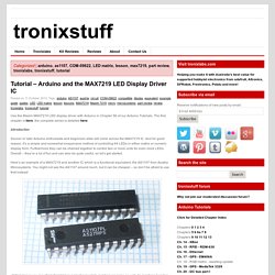 Review – Maxim MAX7219 LED Display Driver IC