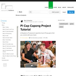 Pi Cap Capong Project Tutorial - BareConductive Projects