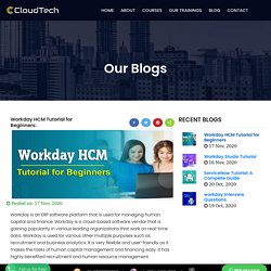 Workday HCM Tutorial for Beginners