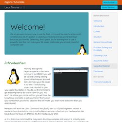 Linux Tutorial - Learn the Bash Command Line