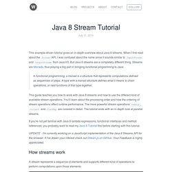 Java 8 Stream Tutorial - Benjamin Winterberg