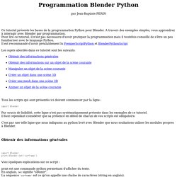 Tutorial Blender Python