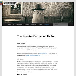 The Blender Sequence Editor