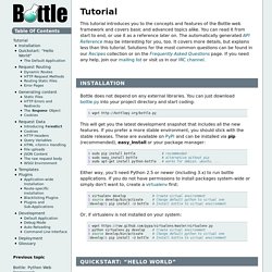 Tutorial — Bottle 0.13-dev documentation