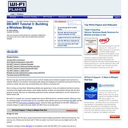 DD-WRT Tutorial 3: Building a Wireless Bridge