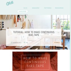 Tutorial: How to make continuous bias tape  