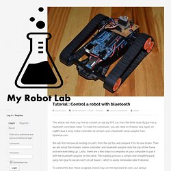Tutorial : Control a robot with bluetooth