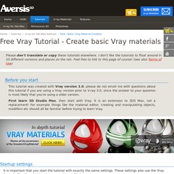 Vray material creation - V-ray 2.0 tutorial - free lessons