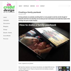 [Step-by-step tutorial] Creating a Family Yearbook