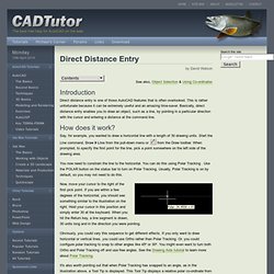 Direct Distance Entry