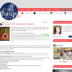 Tutorial: DIY Christmas Wreath