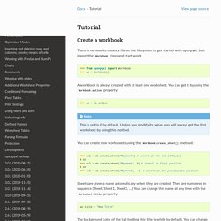 Tutorial — openpyxl 3.0.5 documentation