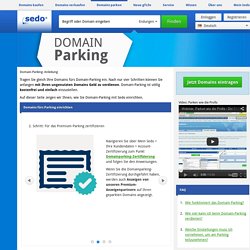 Domain Parking How To Guide von Sedo