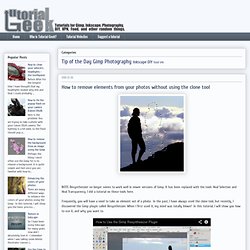 How to remove elements from your photos without using the clone tool