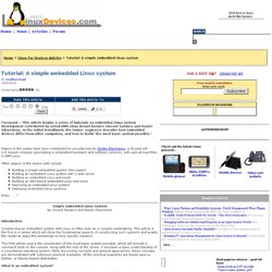 Tutorial: A simple embedded Linux system