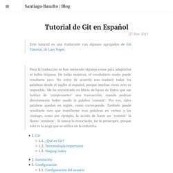 Tutorial de Git en Español · Santiago Basulto