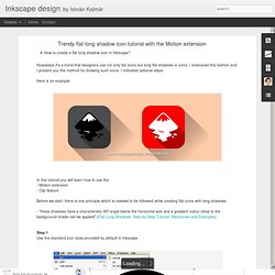 Trendy flat long shadow icon tutorial with the Motion extension