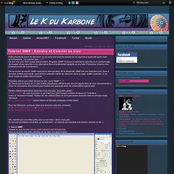 Tutorial GIMP : Extraire et Colorier un Line - Le K du Karbone