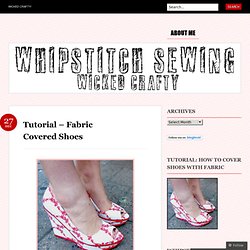 Tutorial – Fabric Covered Shoes