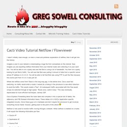 Cacti Video Tutorial Netflow / Flowviewer