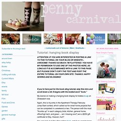 Tutorial: hanging book display - penny carnival