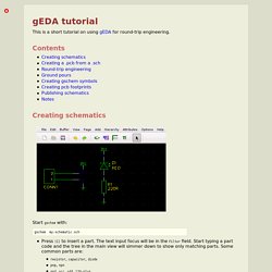 gEDA tutorial - Hobby Electronics