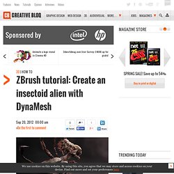ZBrush Tutorial: Create an insectoid alien with DynaMesh