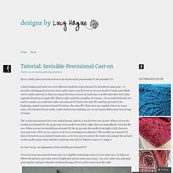 Tutorial: Invisible Provisional Cast-on
