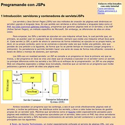 Tutorial de JSPs, Java Server Pages