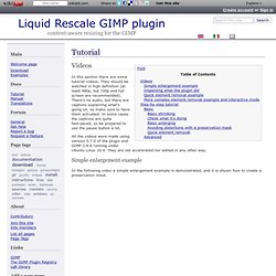 Tutorial - Liquid Rescale GIMP plugin