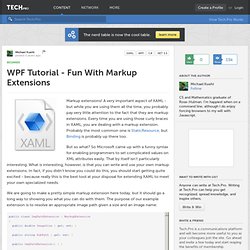 WPF Tutorial - Fun With Markup Extensions