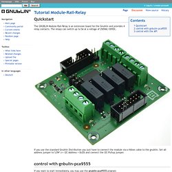 Tutorial Module-Rail-Relay - GNUBLIN