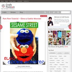 Pom Pom Tutorial – Elmo & Cookie Monster