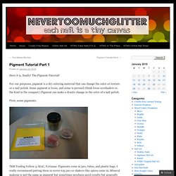 Pigment Tutorial Part 1 « Nevertoomuchglitter’s Weblog