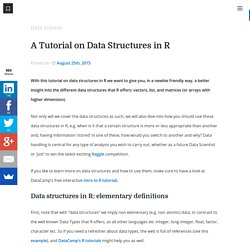 A Tutorial on Data Structures in R