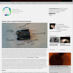 Arduino + Servo + openCV Tutorial [#openFrameworks] by Joshua Noble