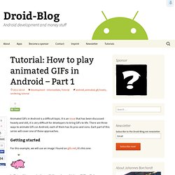 Tutorial: How to play animated GIFs in Android – Part 1