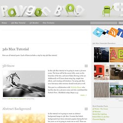 3ds Max Tutorial « Polygon Blog – 3ds Max Tutorials