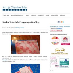Basics Tutorial: Prepping a Binding